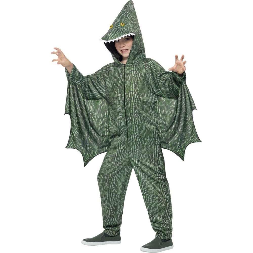Green Pterodactyl Dinosaur Costume 4-6 Years Old