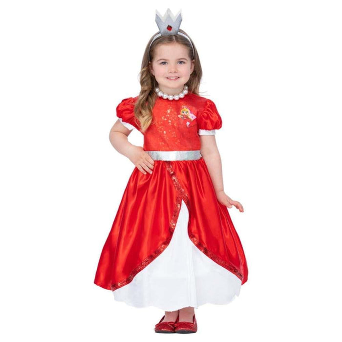 Rainbow Kingdom Red Queen Costume 3-4 Years