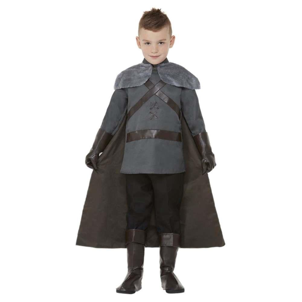 Lord Medieval Deluxe Costume Grey 7-9 Years