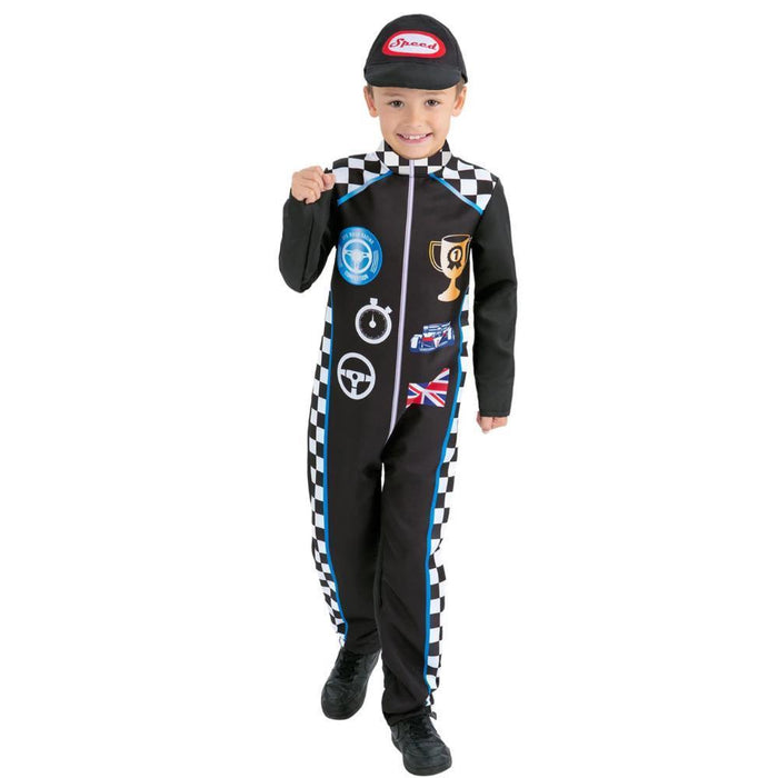 Disfarce Piloto de Corrida 4-6 Anos