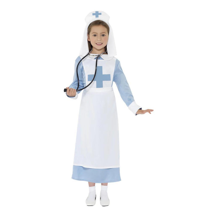 Disfarce Enfermeira Azul 7-9 Anos