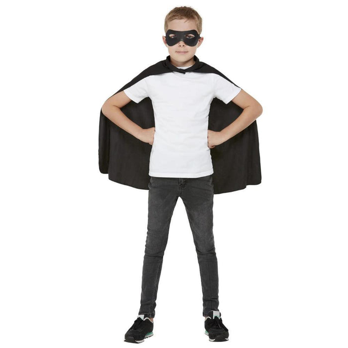 Disfarce Capa e Máscara Preta