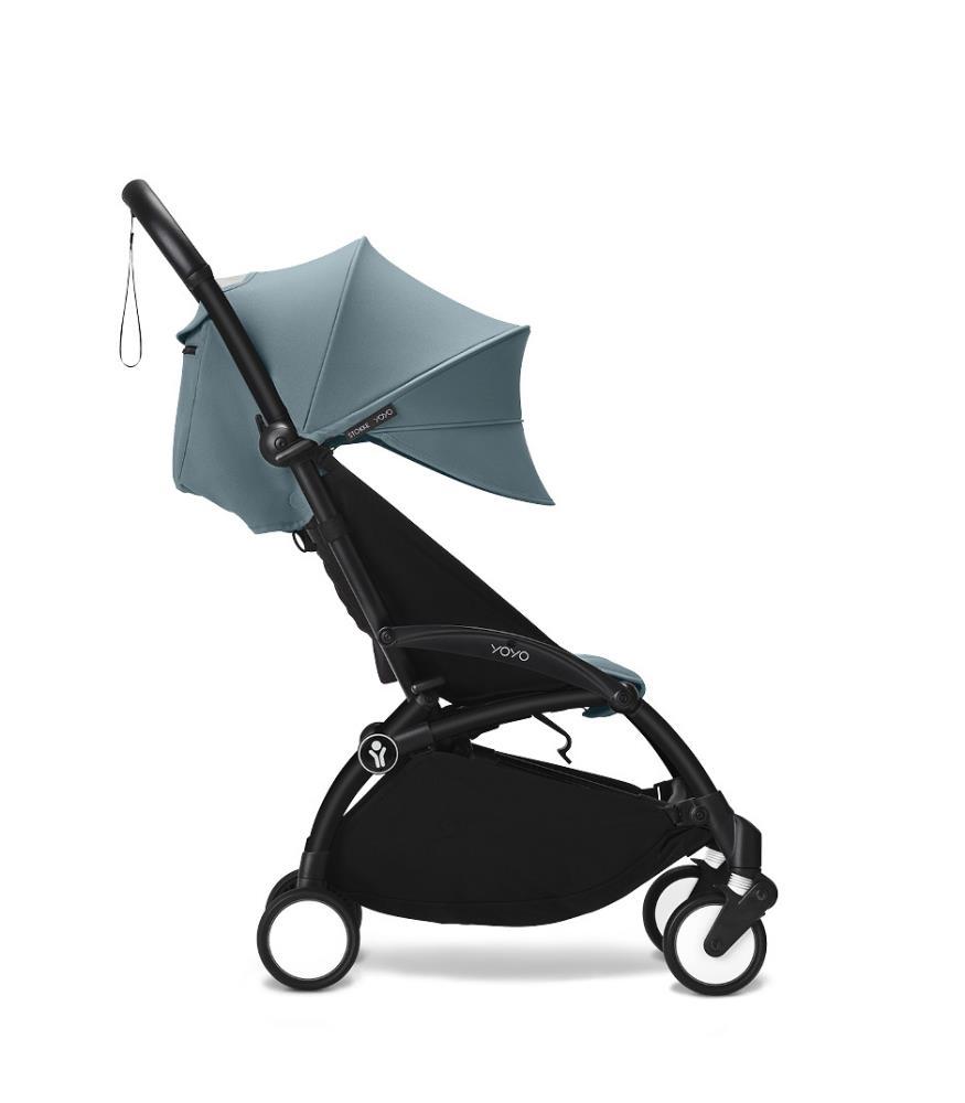 Chasis Stokke Yoyo³ Negro + Paquete de colores Yoyo + 6M Aqua