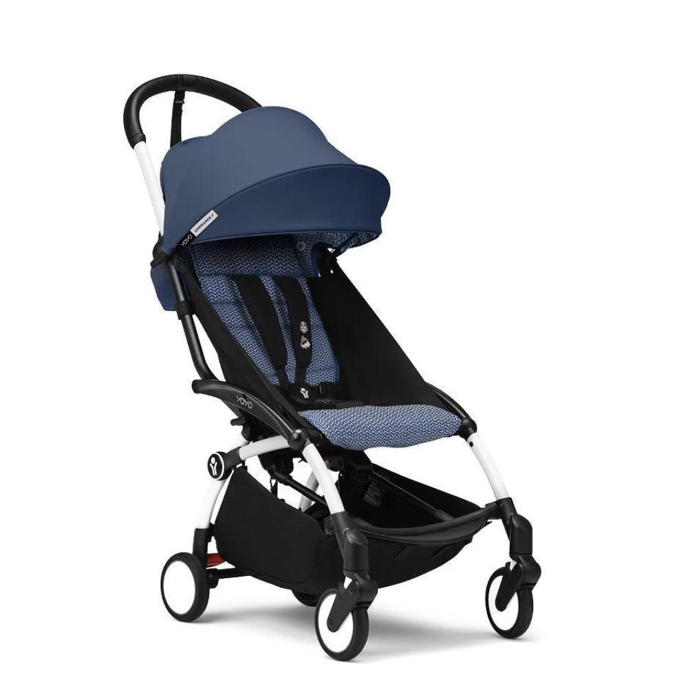 Chasis blanco Stokke Yoyo³ + Pack de colores Yoyo + 6M Air France Azul