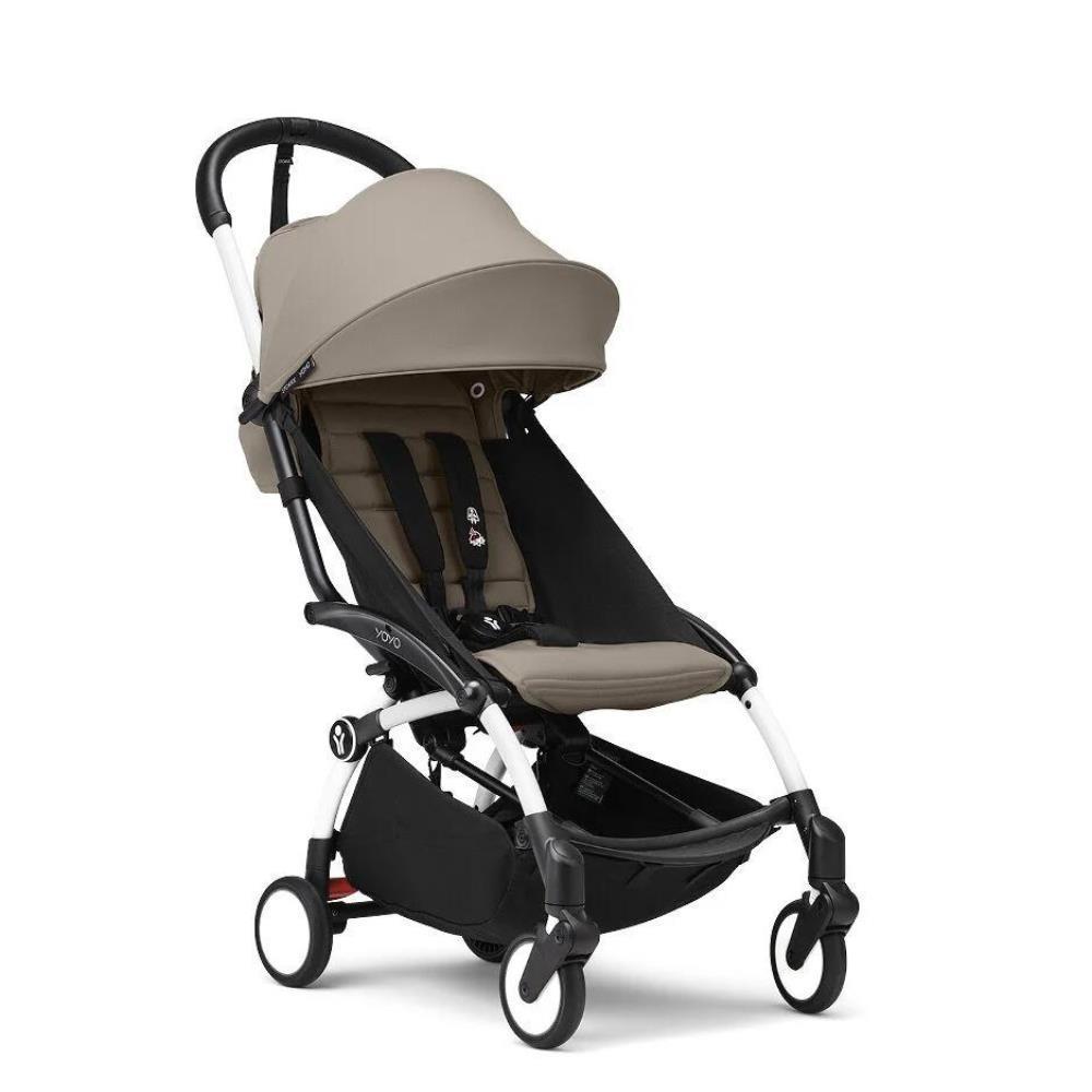 Chassis Stokke Yoyo³ White + Color Pack Yoyo +6M Taupe