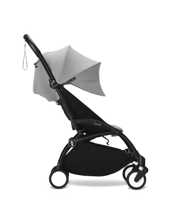 Pack Stokke Chassis Yoyo³ Black + Color Pack +6M Stone + Capa da Chuva