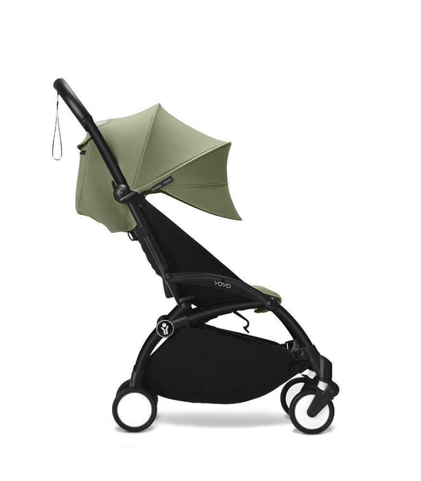 Pack Stokke Chassis Yoyo³ Black + Color Pack +6M Olive + Alcofa Olive