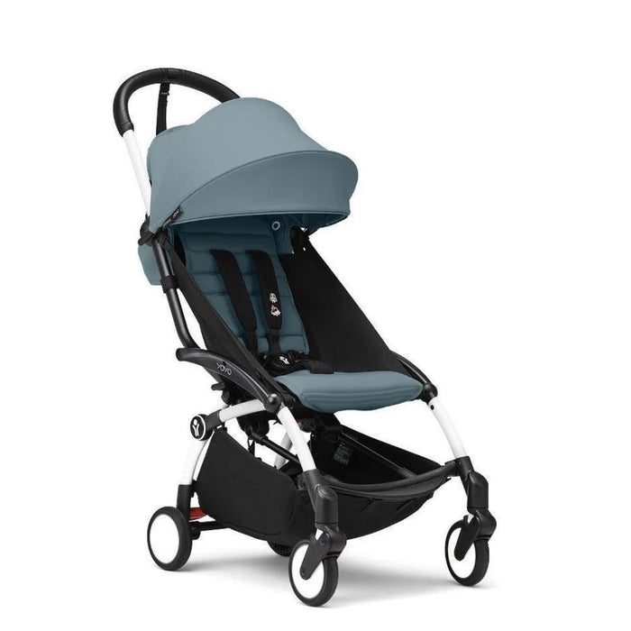 Pack Stokke Chassis Yoyo³ White + Color Pack +6M Aqua + Alcofa Aqua