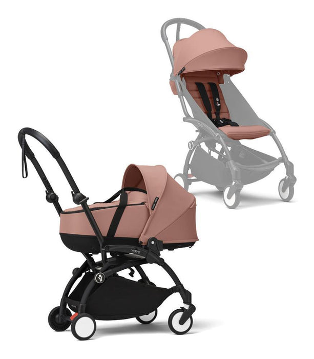 Pack Stokke Chassis Yoyo³ Black + Color Pack +6M Ginger + Alcofa Ginger