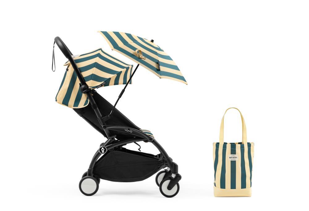 Chassis Stokke Yoyo³ Black + Riviera Summer Kit Monaco