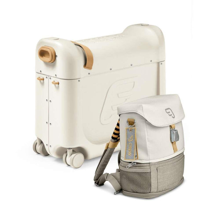 Travel Bundle JetKids (Bed Box + Crew Backpack) White