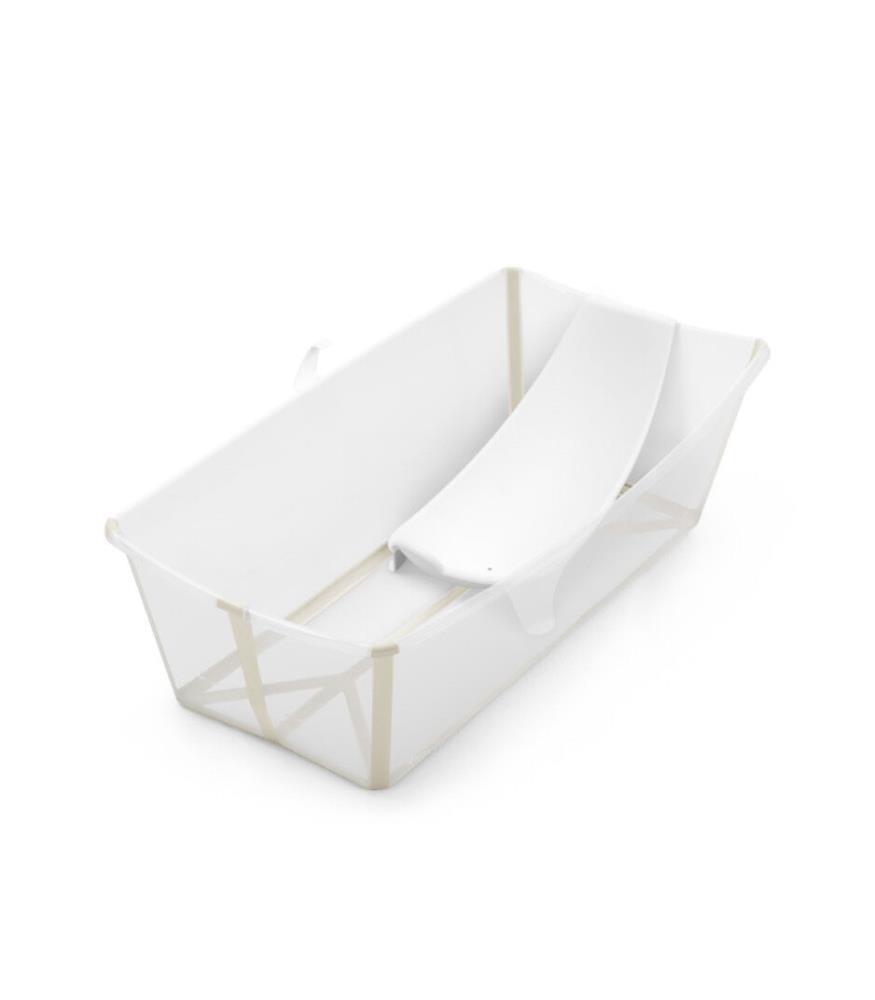 Bañera Stokke Flexi Bath XL y paquete de asiento color beige arena