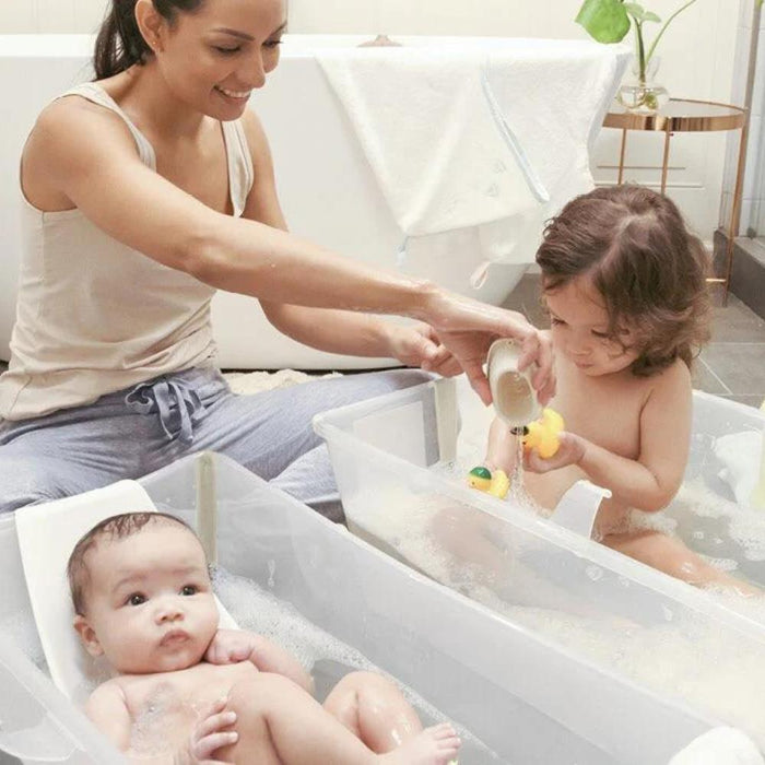 bañera de stokke Bañera Stokke Flexi Bath XL y asiento color beige arena | Cuidado del bebé