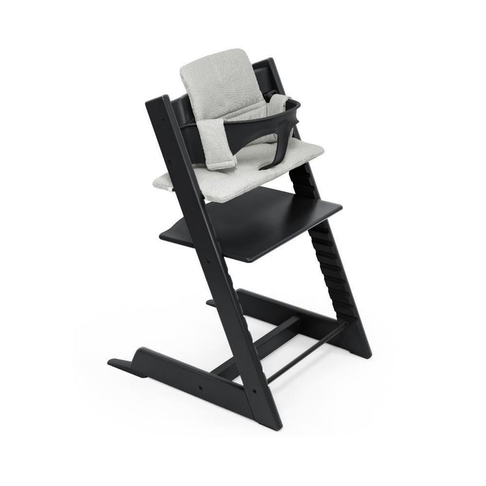 Pack Stokke Tripp Trapp + Baby Set² Black + Almofada Clássica Nordic Grey