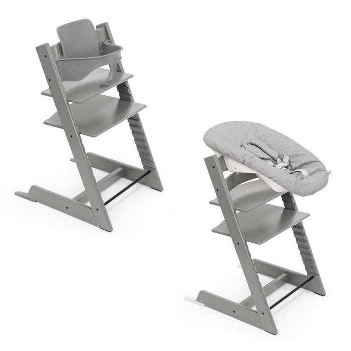 Pack Stokke Tripp Trapp + Baby Set² Storm Grey + Newborn Set Grey