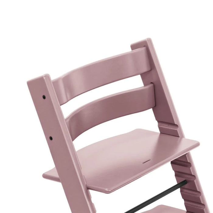 Pack Cadeira da Papa Stokke Tripp Trapp em Madeira Heather Mauve + Almofada Clássica Wheat Cream