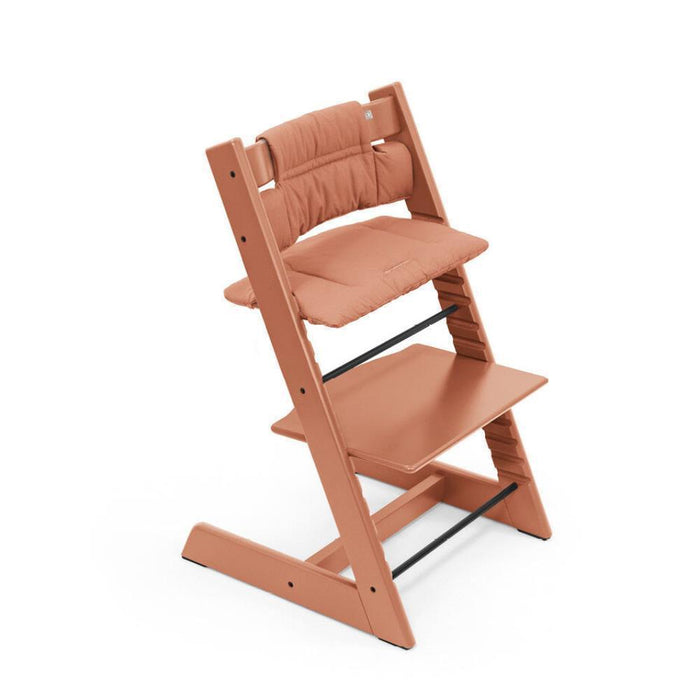 Pack Cadeira da Papa Stokke Tripp Trapp Terracotta + Almofada Clássica Terracotta