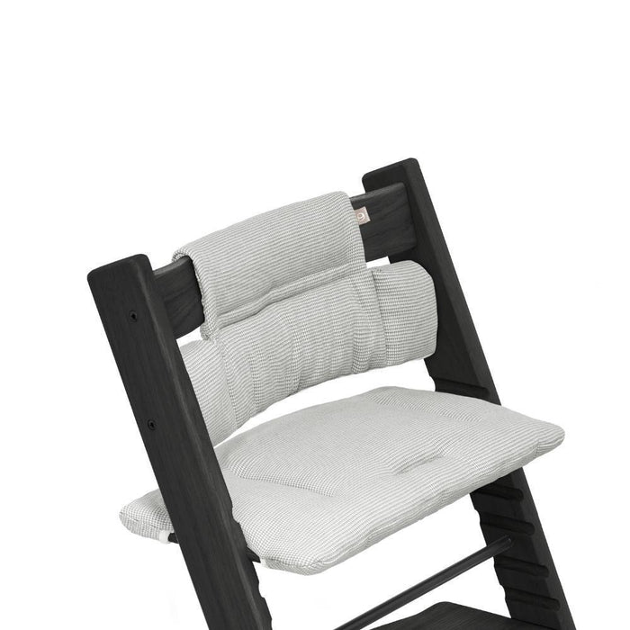 Pack Cadeira da Papa Stokke Tripp Trapp Black + Almofada Clássica Nordic Grey