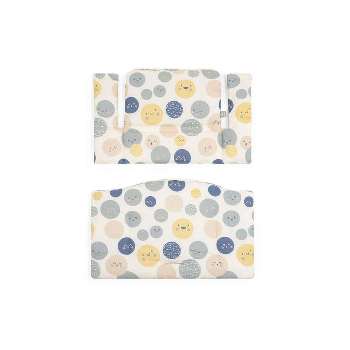 Pack Cadeira da Papa Stokke Tripp Trapp Vanilla White + Newborn Set Grey + Almofada Clássica Soul System