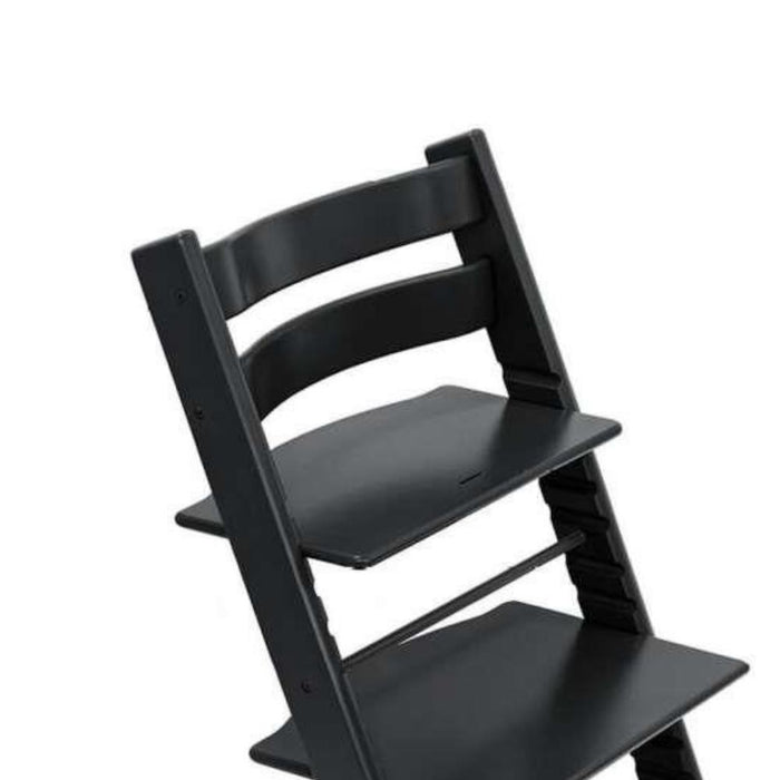 Pack Cadeira da Papa Stokke Tripp Trapp Black + Newborn Set Anthracite + Almofada Clássica Nordic Grey