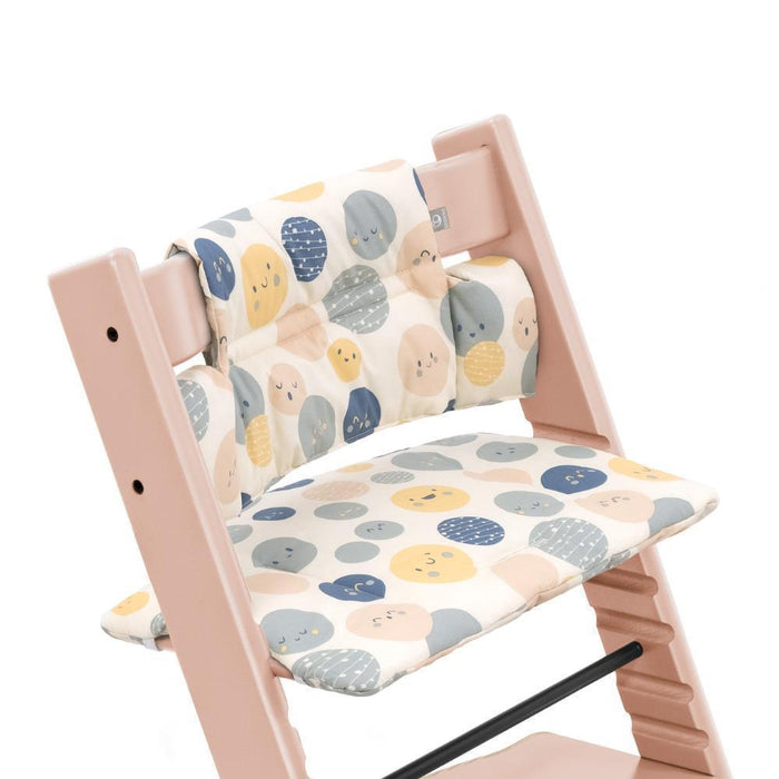 Pack Cadeira da Papa Stokke Tripp Trapp Fjord Blue + Newborn Set Grey + Almofada Clássica Soul System