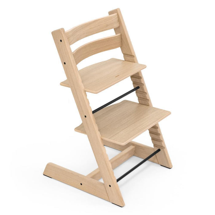 Pack Cadeira da Papa Stokke Tripp Trapp em Madeira Oak Natural + Newborn Set Grey + Almofada Clássica Terracota
