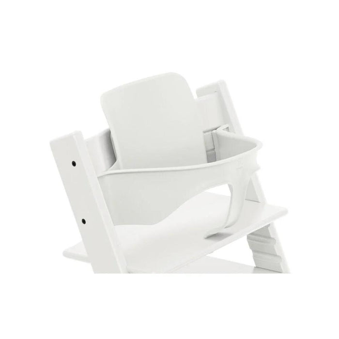 Pack Stokke Tripp Trapp Whitewash + Baby Set² + Tabuleiro White