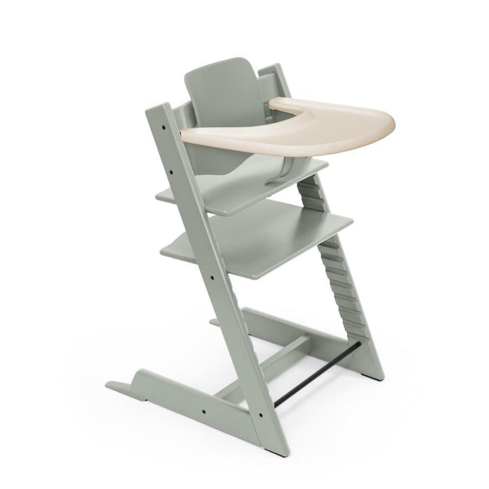 Pack Stokke Tripp Trapp + Baby Set² Glacier Green + Tabuleiro Vanilla White