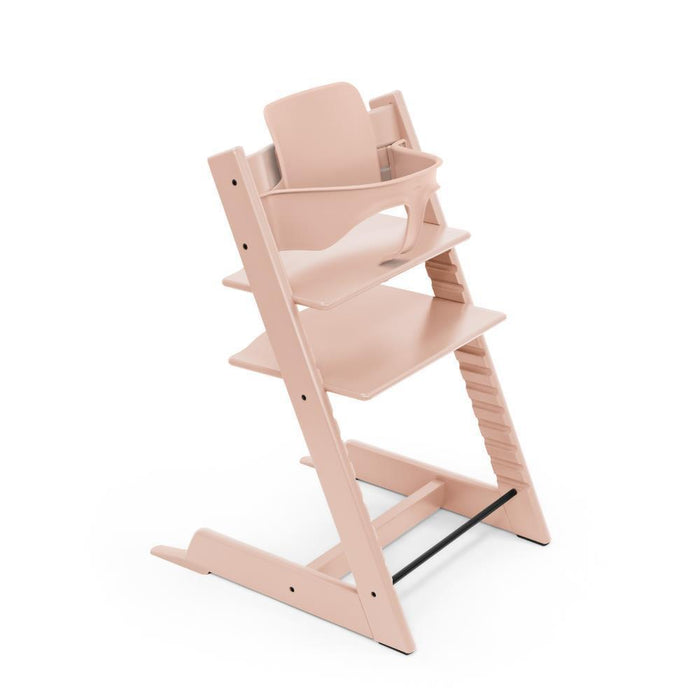 Pack Stokke Tripp Trapp + Baby Set² Serene Pink + Tabuleiro Vanilla White