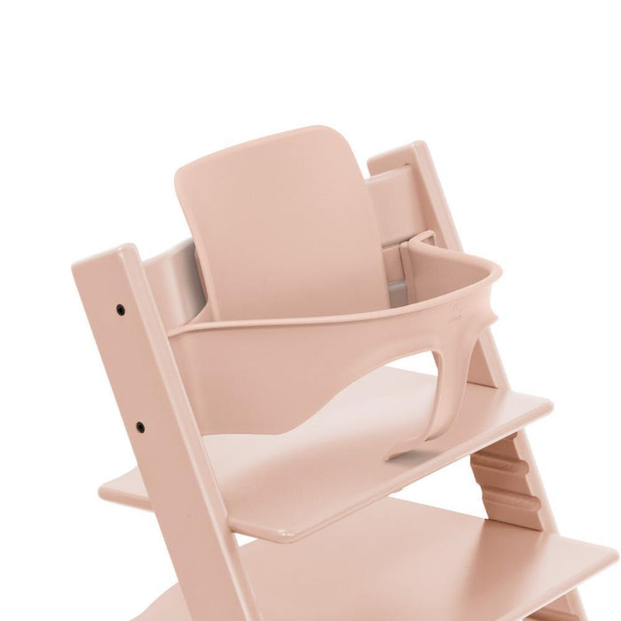 Pack Stokke Tripp Trapp + Baby Set² Serene Pink + Tabuleiro Vanilla White