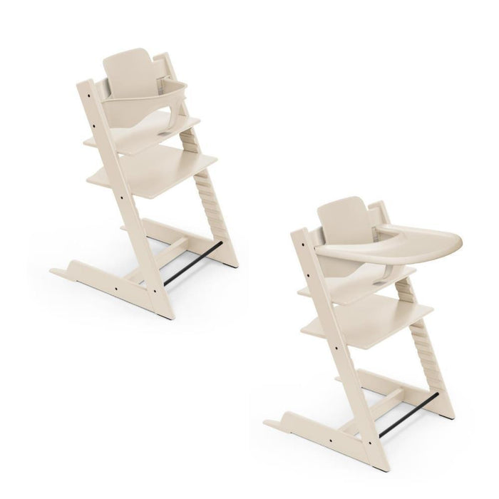 Pack Stokke Tripp Trapp + Baby Set² + Tabuleiro Vanilla White