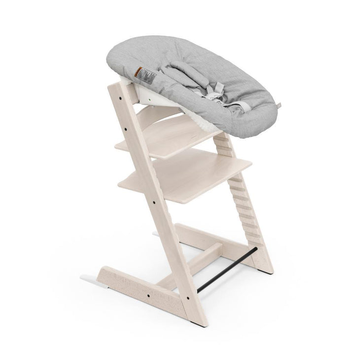 Pack Stokke Tripp Trapp Whitewash + Baby Set² White + Newborn Set Grey