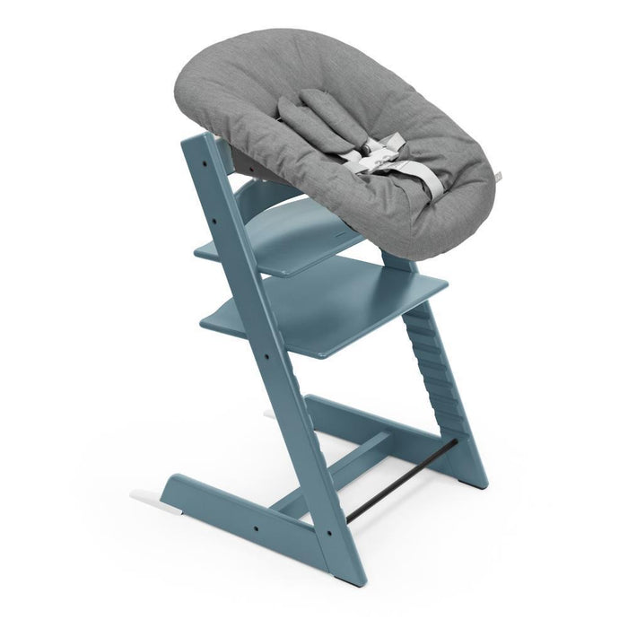 Pack Stokke Tripp Trapp + Baby Set² Fjord Blue + Newborn Set Anthracite