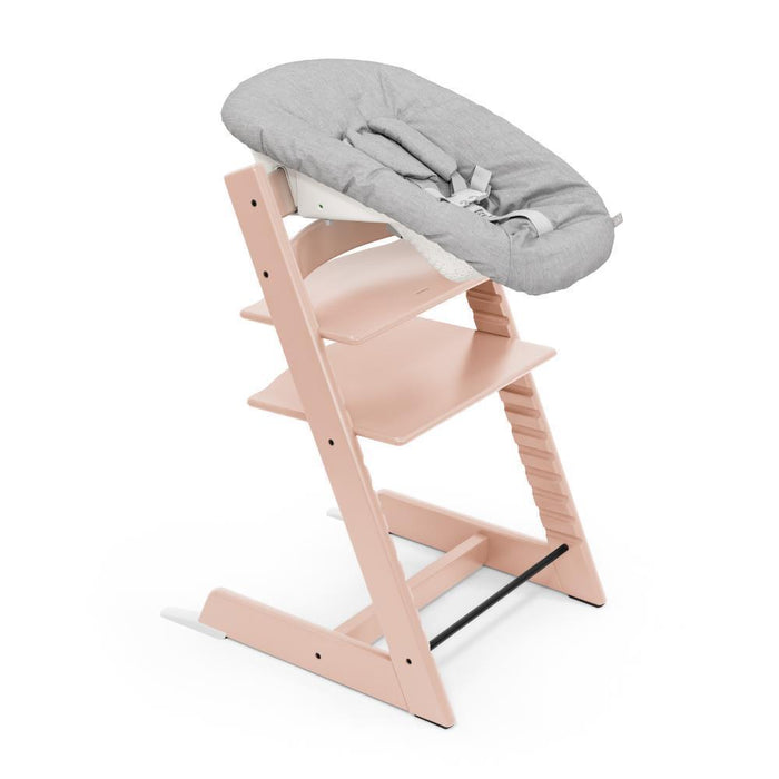 Pack Stokke Tripp Trapp + Baby Set² Serene Pink + Newborn Set Grey