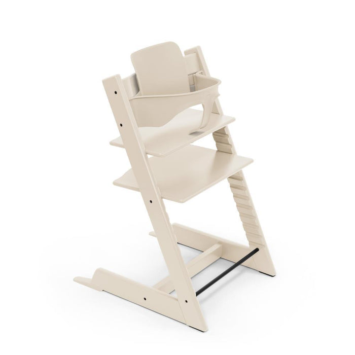 Pack Stokke Tripp Trapp + Baby Set² Vanilla White + Newborn Set Grey