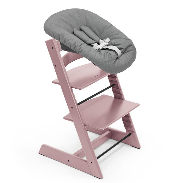 Pack Stokke Tripp Trapp + Baby Set² Heather Mauve + Newborn Set Anthracite