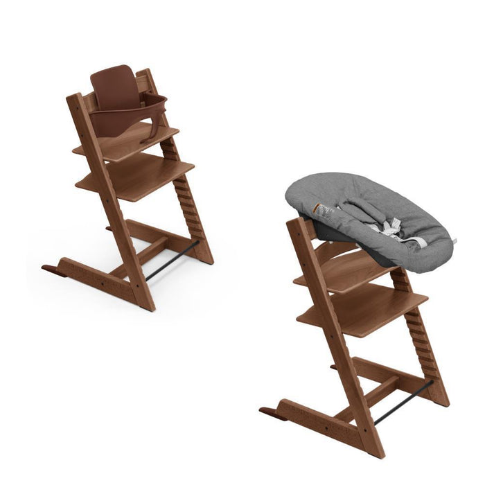 Pack Stokke Tripp Trapp + Baby Set² Warm Brown + Newborn Set Anthracite