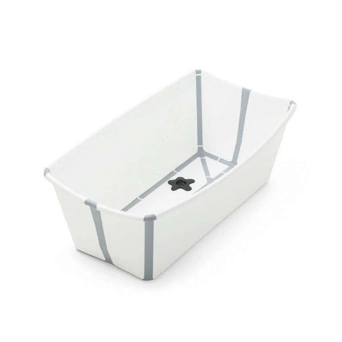 Pack Stokke Banheira Dobrável Flexi Bath White Grey + Suporte