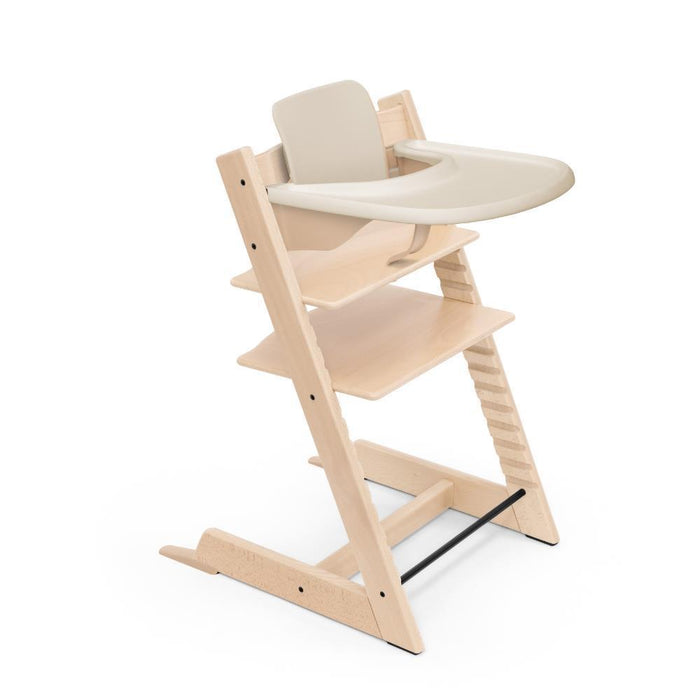 Pack Stokke Tripp Trapp Natural + Baby Set² + Tabuleiro Vanilla White