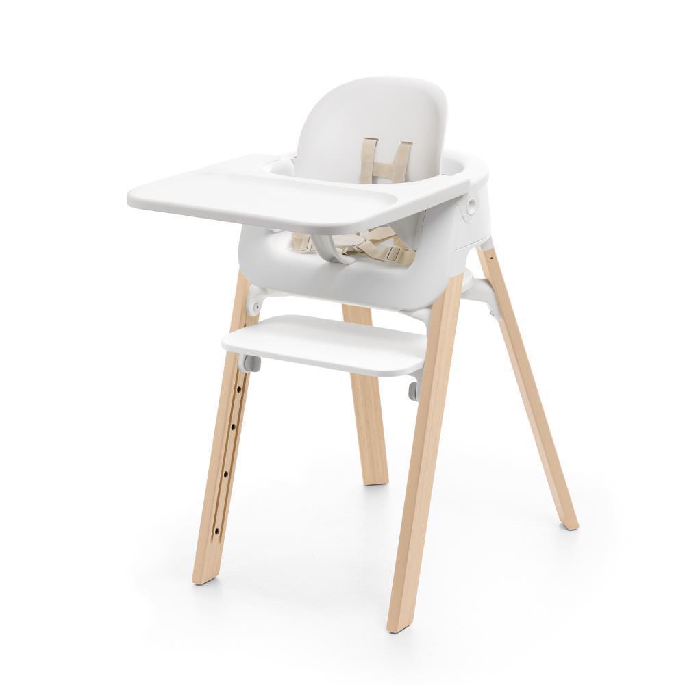Trona Stokke Steps blanca/natural