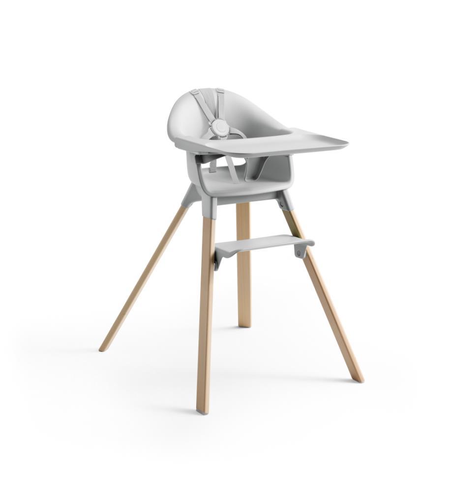 Cadeira da Papa Stokke Clikk Bamboo Cloud Grey/Natural