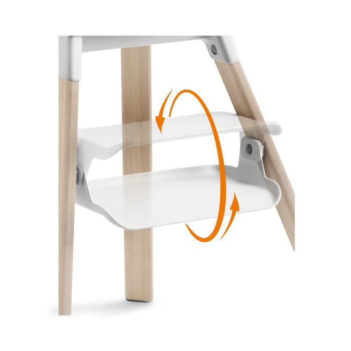 Cadeira da Papa Stokke Clikk Bamboo White/Natural