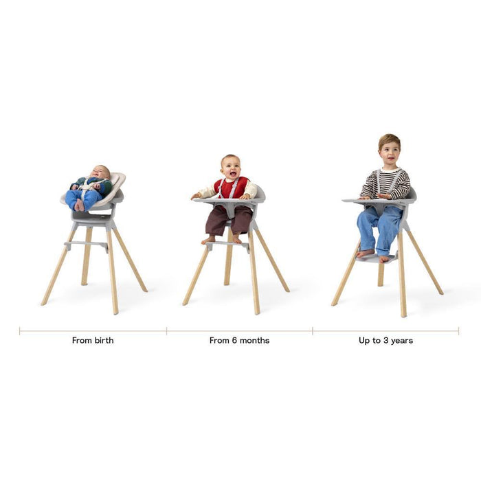 Cadeira da Papa Stokke Clikk Bamboo White/Natural