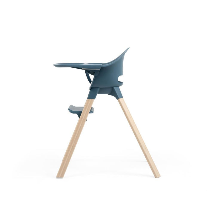 Cadeira da Papa Stokke Clikk Bamboo Fjord Blue/Natural