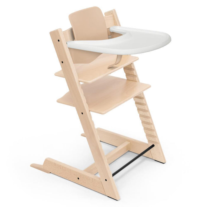 Stokke Bundle Cadeira da Papa TrippTrapp + Baby Set² Natural + Tabuleiro White