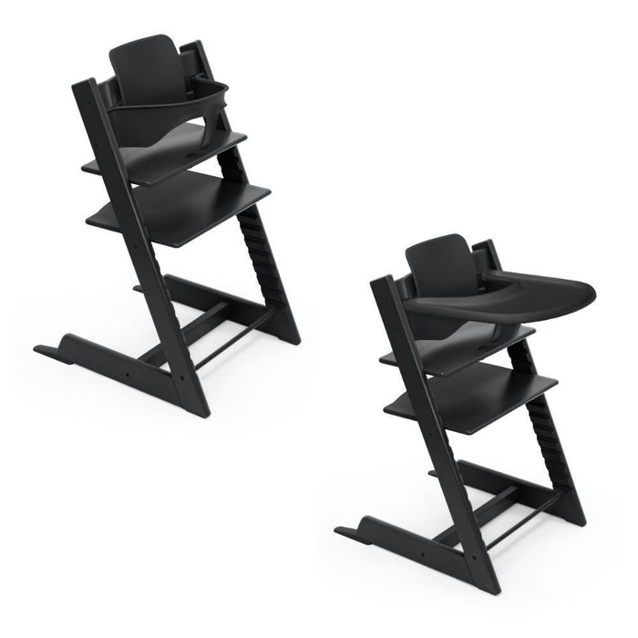 Stokke Bundle Cadeira da Papa TrippTrapp + Baby Set² + Tabuleiro Black