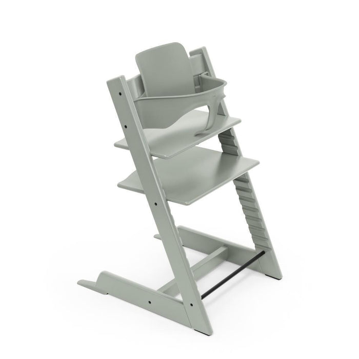 Stokke Bundle Cadeira da Papa TrippTrapp + Baby Set² Glacier Green + Tabuleiro White