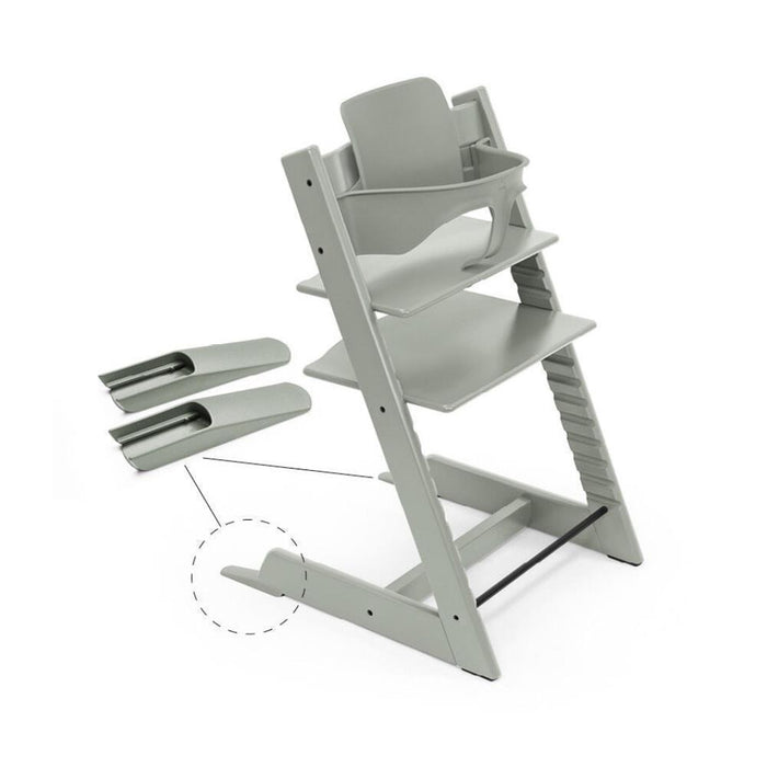 Stokke Bundle Cadeira da Papa TrippTrapp + Baby Set² Glacier Green + Tabuleiro White