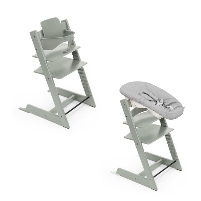 Stokke Bundle Tripp Trapp + Baby Set² Glacier Green + Newborn Set Grey