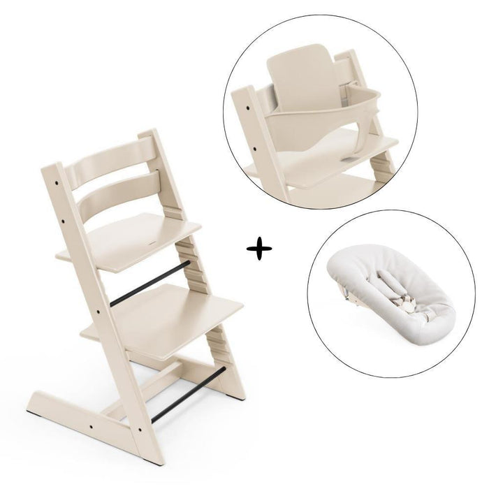 Stokke Bundle Tripp Trapp + Baby Set² + Newborn Set Vanilla White